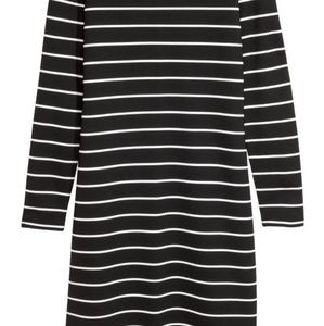 3/$10 H&M black and white striped jersey dress